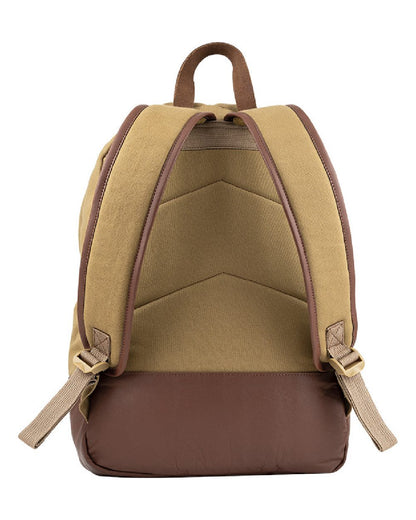 Fawn coloured Jack Pyke Canvas Back Pack on white background #colour_fawn