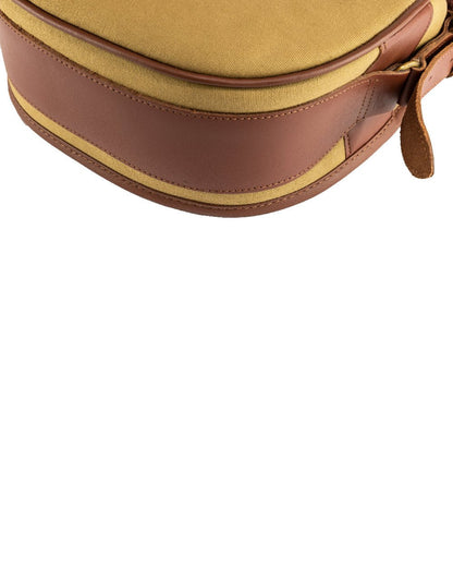 Fawn coloured Jack Pyke Canvas Cartridge Bag on white background #colour_fawn