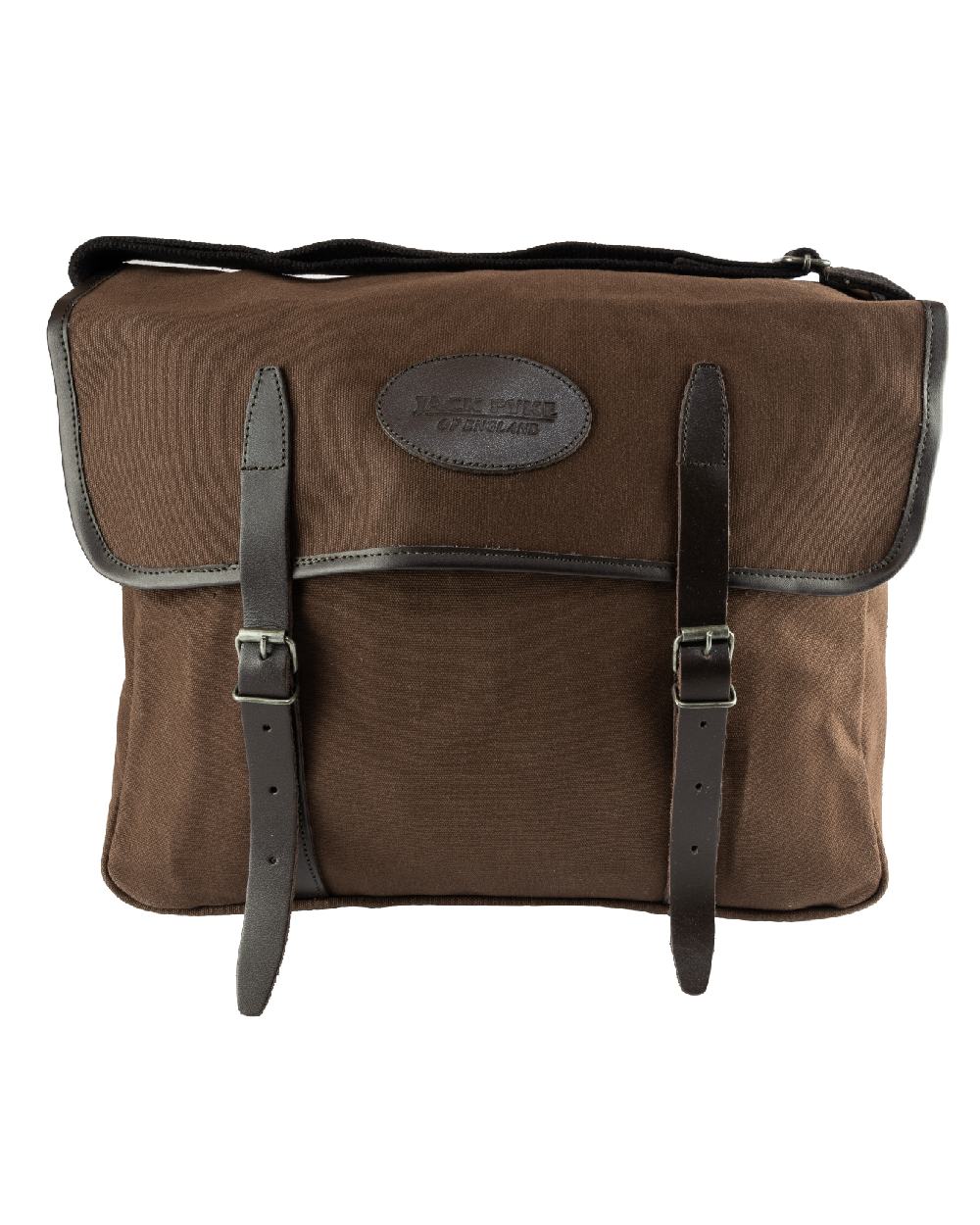 Brown coloured Jack Pyke Canvas Dog Bag on white background #colour_brown