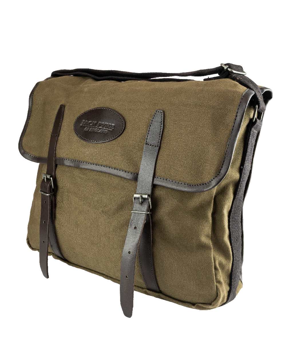 Green coloured Jack Pyke Canvas Dog Bag on white background #colour_green