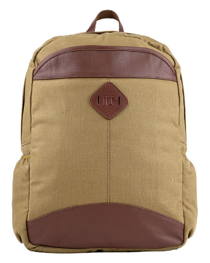 Fawn coloured Jack Pyke Canvas Field Pack on white background #colour_fawn