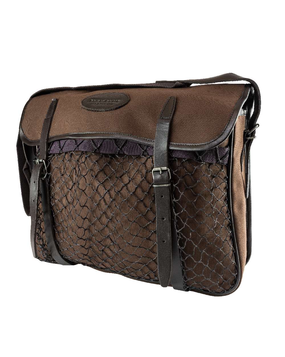 Brown coloured Jack Pyke Canvas Game Bag on white background #colour_brown