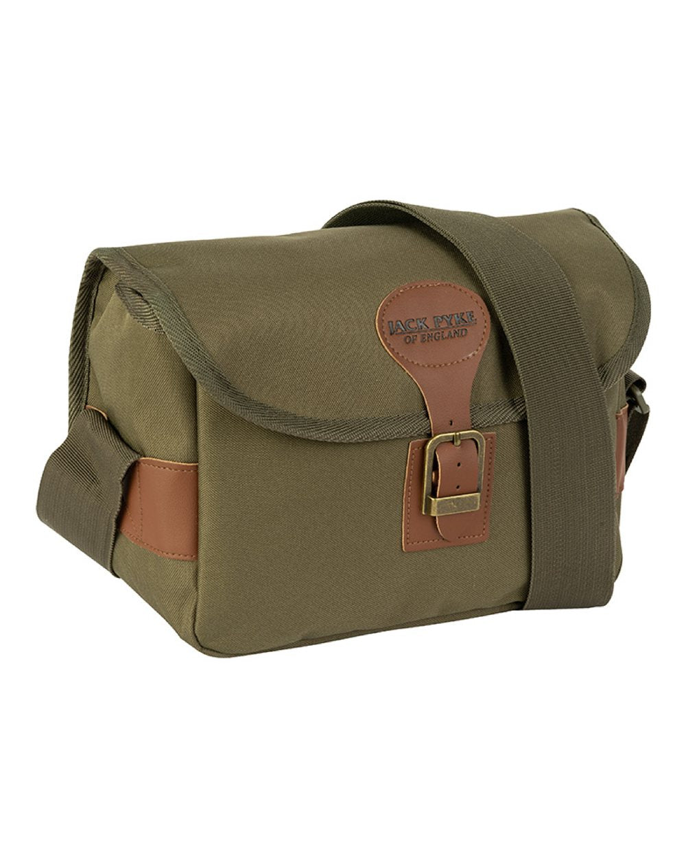 Hunter Green coloured Jack Pyke Cartridge Bag on white background #colour_hunter-green
