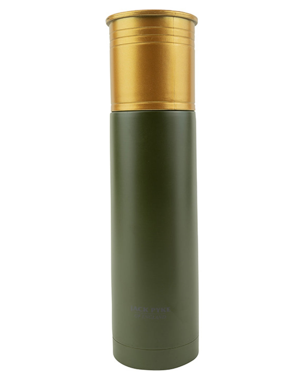 Green coloured Jack Pyke Cartridge Flask 500ml on white background #colour_green