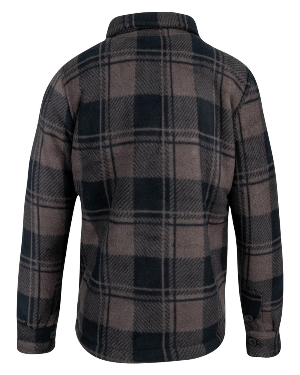 Brown Check Coloured Jack Pyke Childrens Tundra Shirt on white background #colour_brown-check