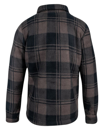 Brown Check Coloured Jack Pyke Childrens Tundra Shirt on white background #colour_brown-check