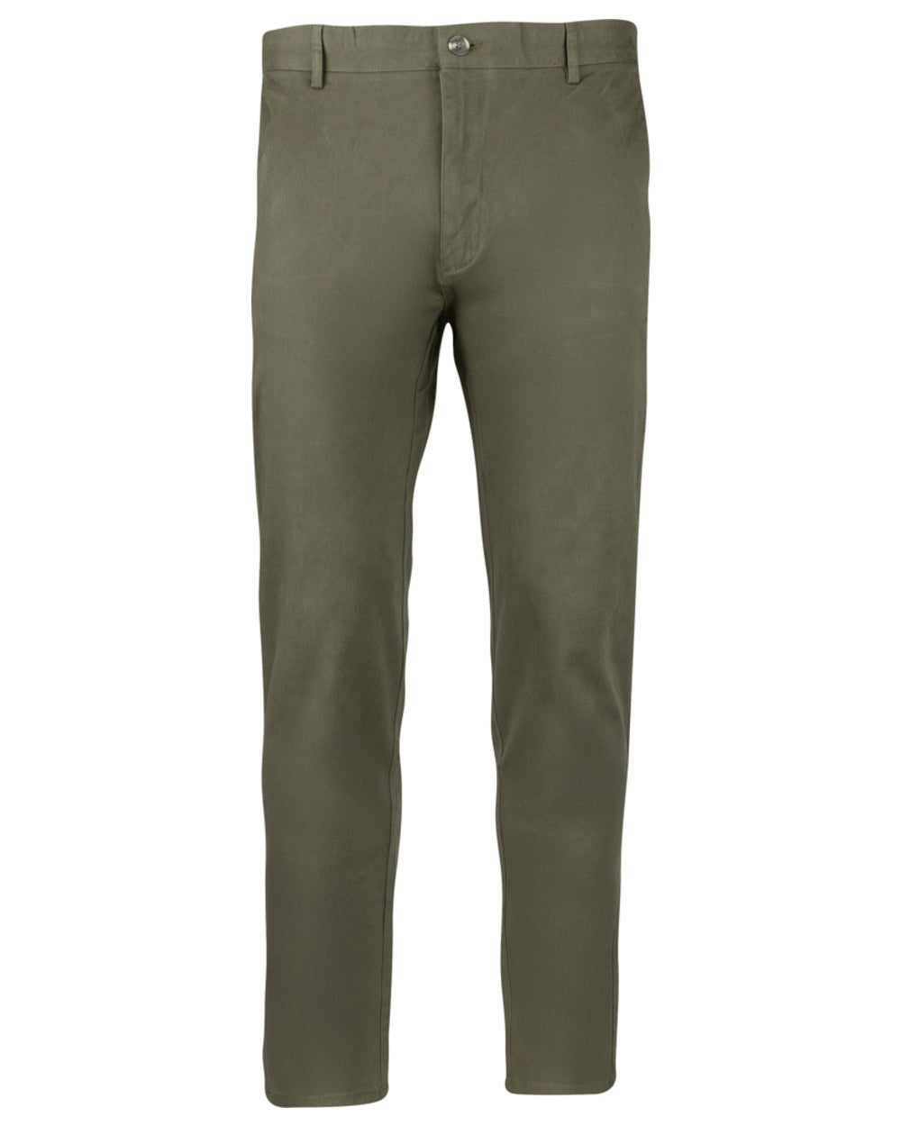 Khaki Olive coloured Jack Pyke Chino Trousers on white background #colour_khaki-olive
