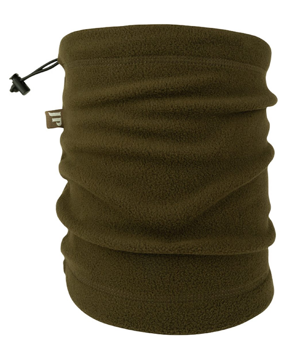 Dark Olive coloured Jack Pyke Country Fleece Neck Gaiter on white background #colour_dark-olive