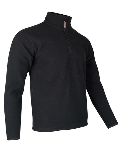 Anthracite coloured Jack Pyke Country Fleece Top on white background #colour_anthracite