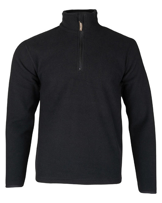 Anthracite coloured Jack Pyke Country Fleece Top on white background #colour_anthracite