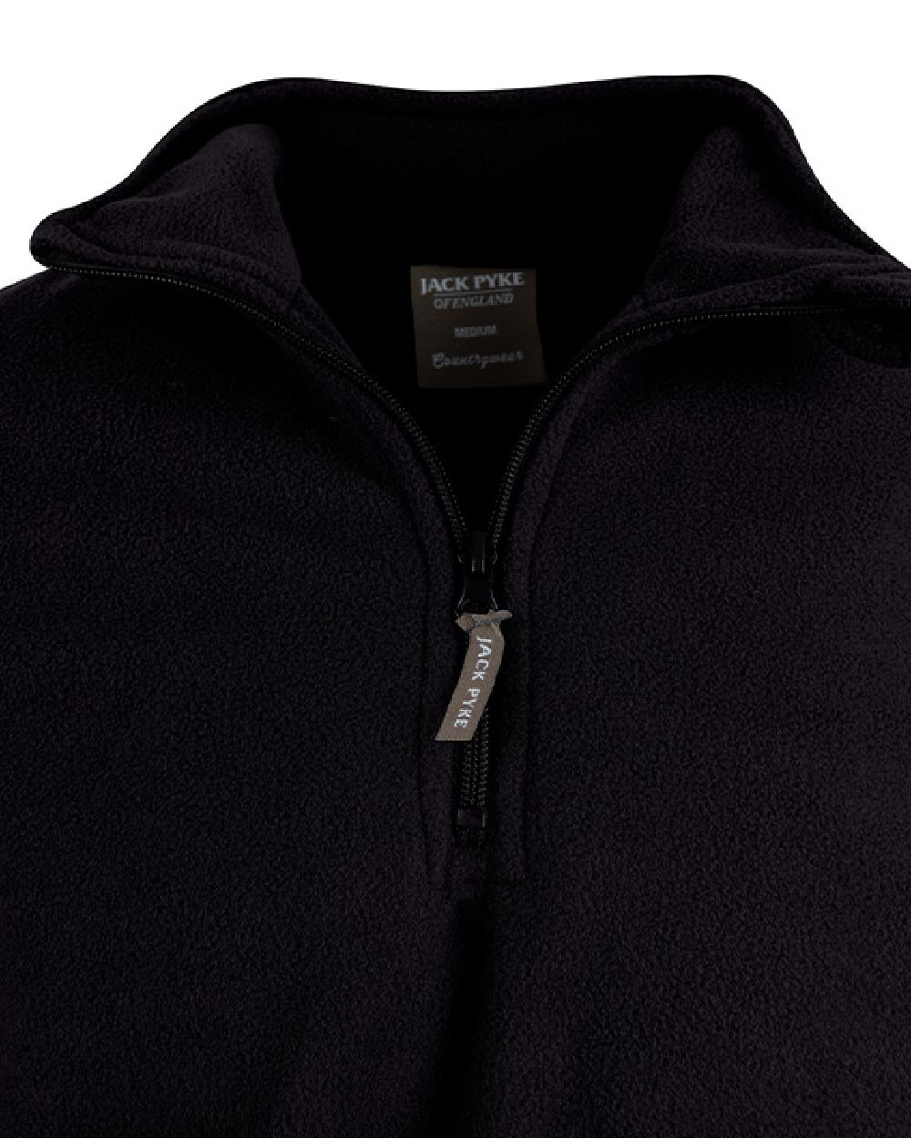 Anthracite coloured Jack Pyke Country Fleece Top on white background #colour_anthracite