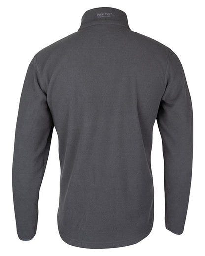 Charcoal coloured Jack Pyke Country Fleece Top on white background #colour_charcoal