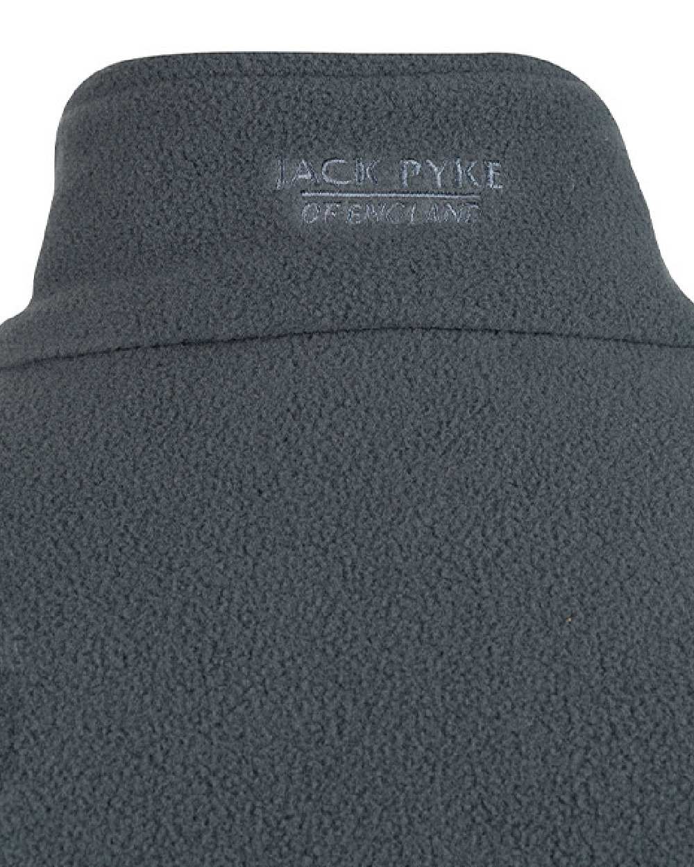 Charcoal coloured Jack Pyke Country Fleece Top on white background #colour_charcoal