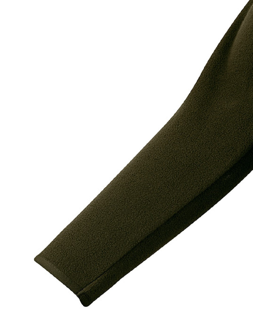 Dark Olive coloured Jack Pyke Country Fleece Top on white background #colour_dark-olive