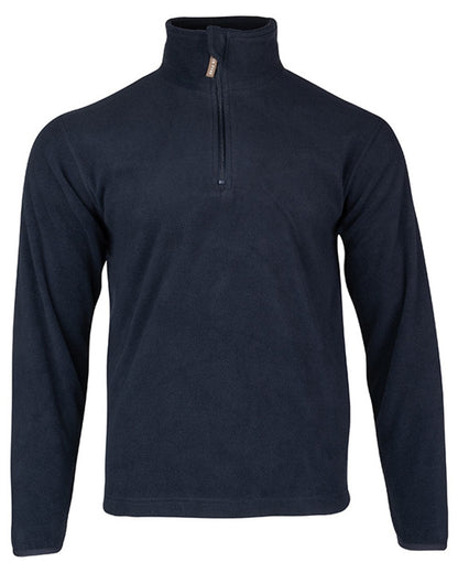 Navy coloured Jack Pyke Country Fleece Top on white background #colour_navy
