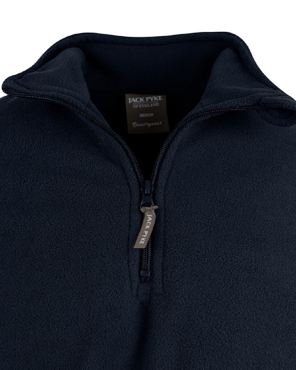 Navy coloured Jack Pyke Country Fleece Top on white background #colour_navy