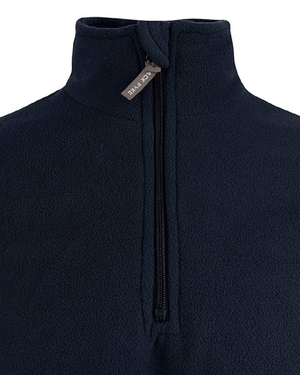 Navy coloured Jack Pyke Country Fleece Top on white background #colour_navy