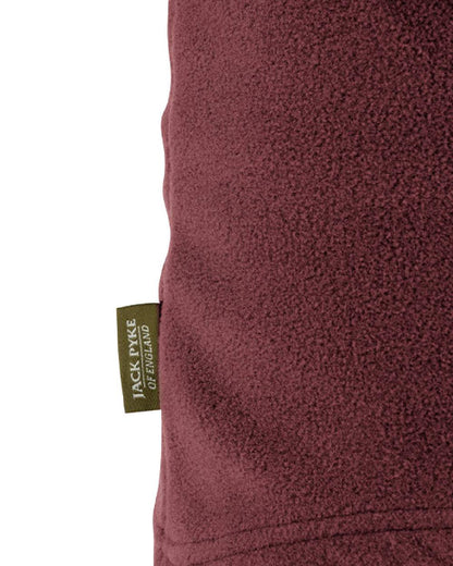 Burgundy coloured Jack Pyke Countryman Fleece Neck Gaiter on white background #colour_burgundy