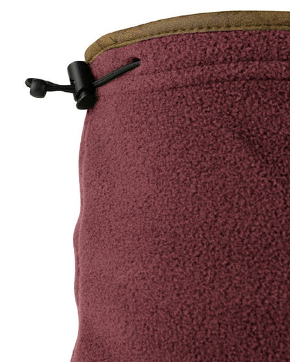Burgundy coloured Jack Pyke Countryman Fleece Neck Gaiter on white background #colour_burgundy