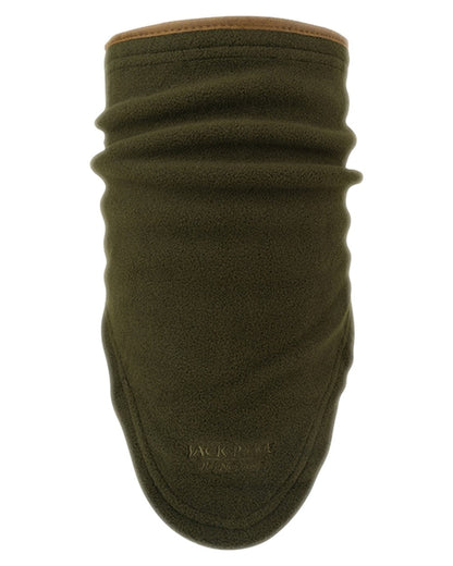 Dark Olive coloured Jack Pyke Countryman Fleece Neck Gaiter on white background #colour_dark-olive