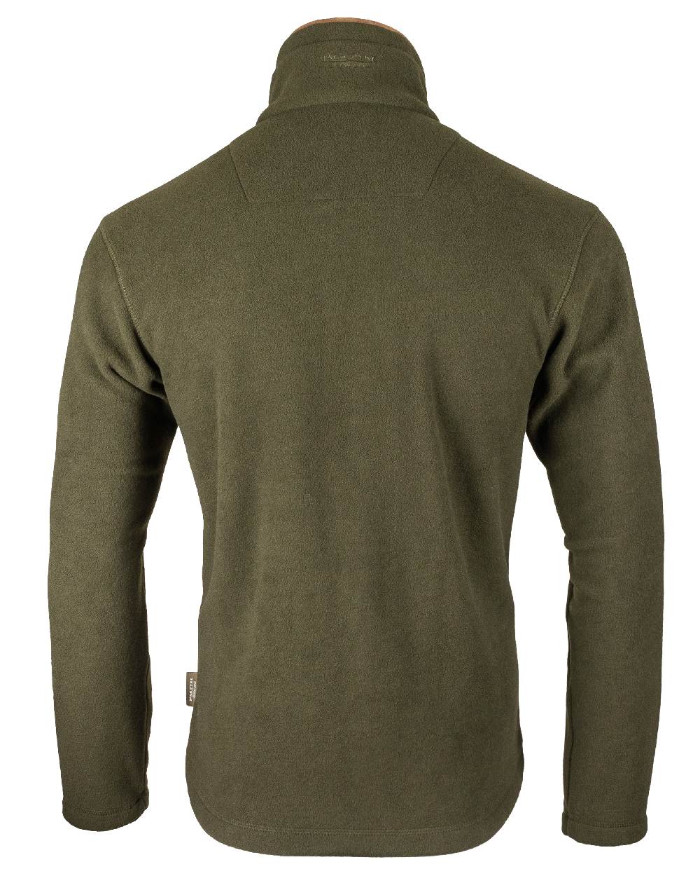 Dark Olive coloured Jack Pyke Countryman Fleece Pullover on white background #colour_dark-olive