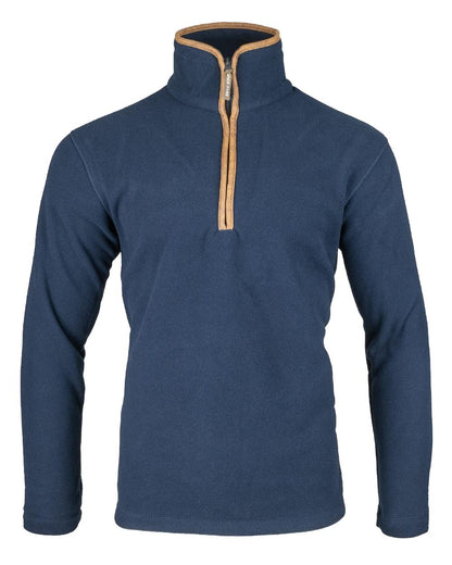 Navy coloured Jack Pyke Countryman Fleece Pullover on white background #colour_navy