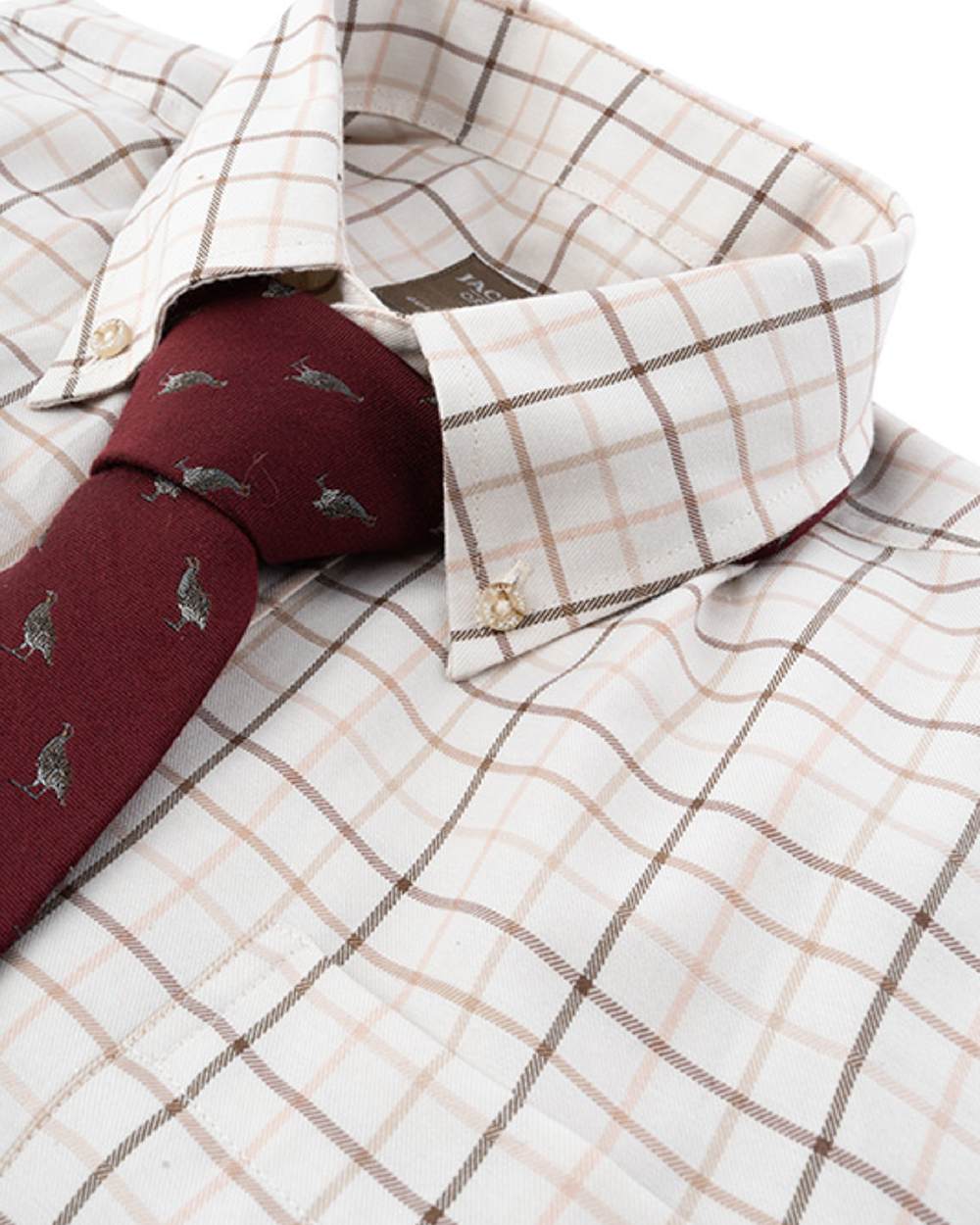 Brown coloured Jack Pyke Countryman Shirt on white background #colour_brown