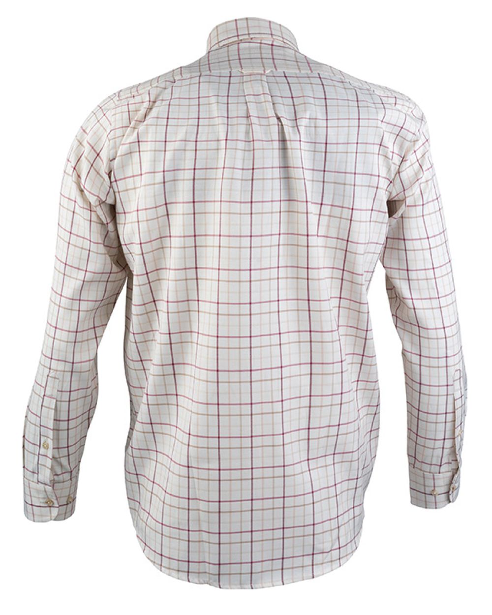 Burgundy coloured Jack Pyke Countryman Shirt on white background #colour_burgundy