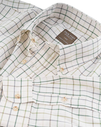 Green coloured Jack Pyke Countryman Shirt on white background #colour_green