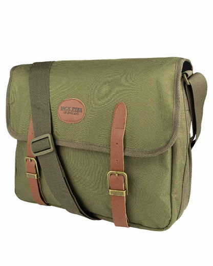 Green coloured Jack Pyke Dog Bag on white background #colour_green