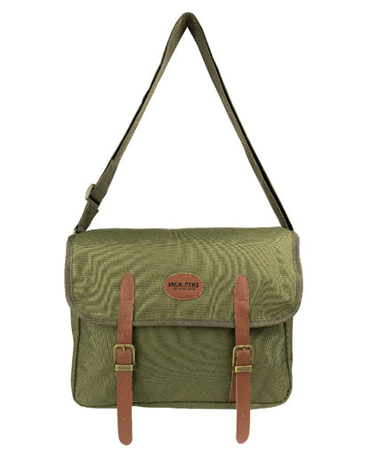 Green coloured Jack Pyke Dog Bag on white background #colour_green