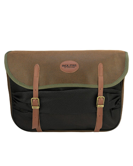 Brown coloured Jack Pyke Duotex Game Bag on white background #colour_brown