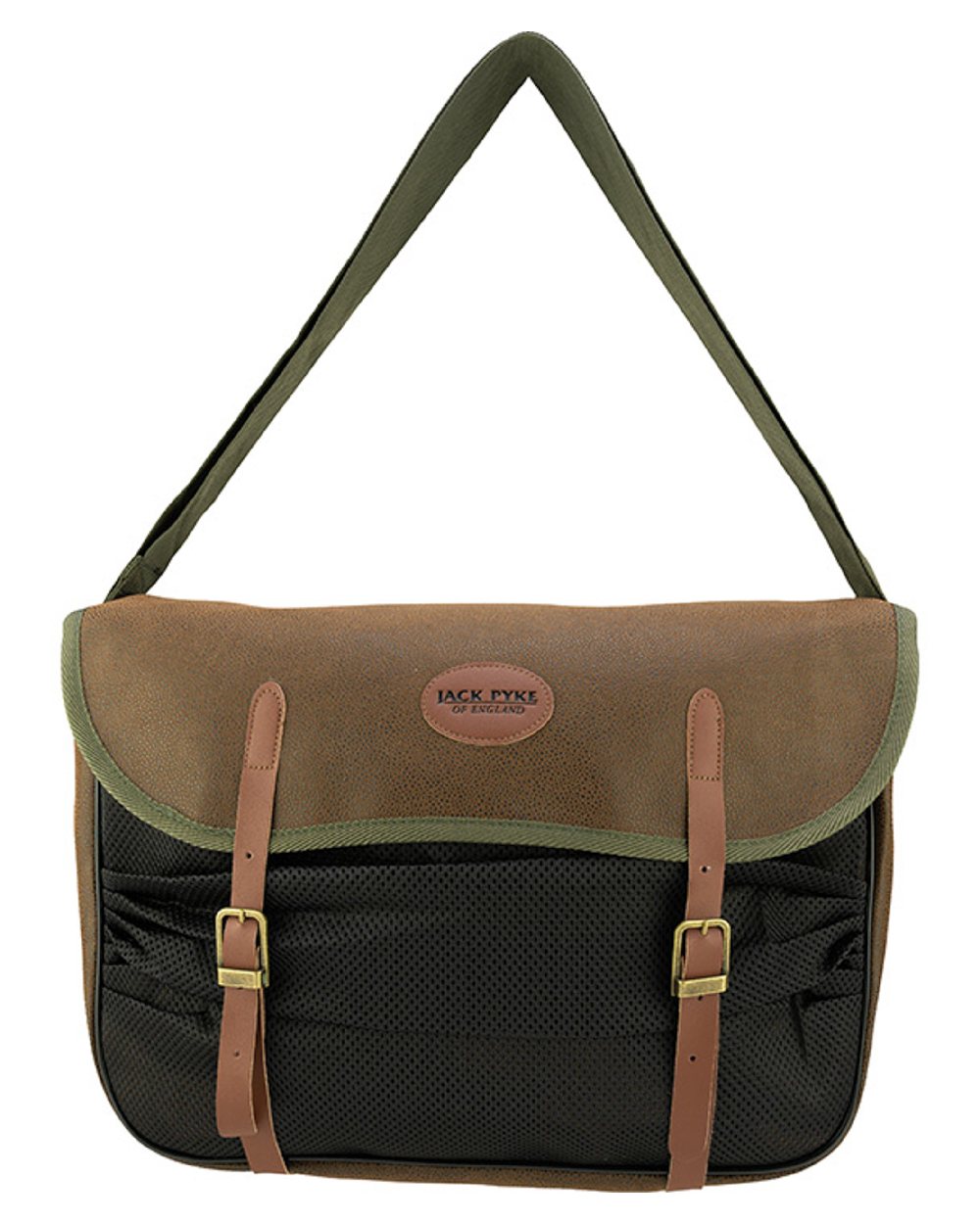 Brown coloured Jack Pyke Duotex Game Bag on white background #colour_brown