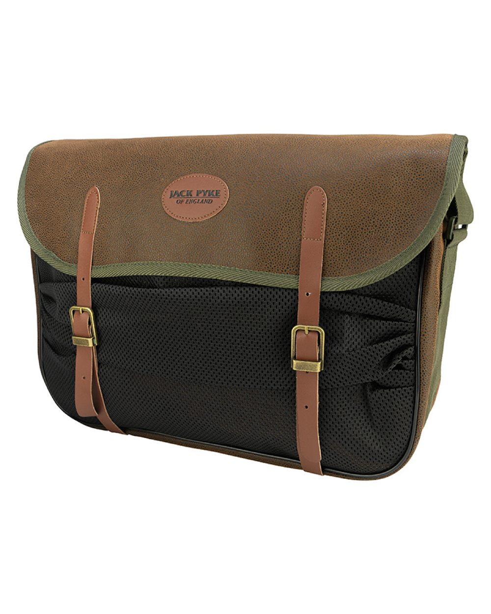 Brown coloured Jack Pyke Duotex Game Bag on white background #colour_brown