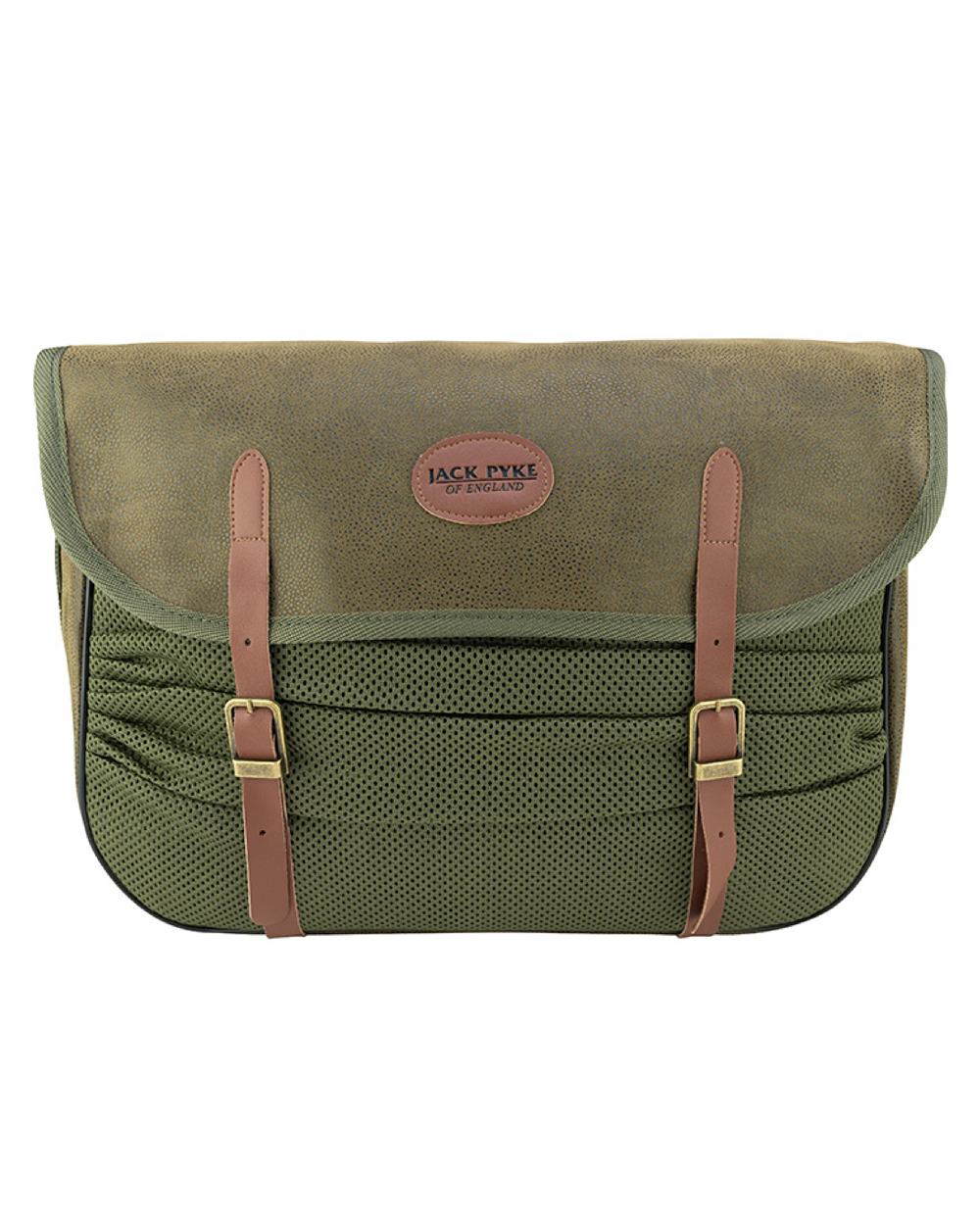 Green coloured Jack Pyke Duotex Game Bag on white background #colour_green