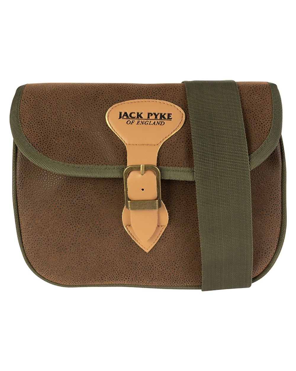 Brown coloured Jack Pyke Duotex Speed Loader Cartridge Bag on white background #colour_brown