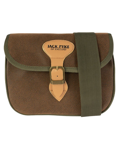 Brown coloured Jack Pyke Duotex Speed Loader Cartridge Bag on white background #colour_brown