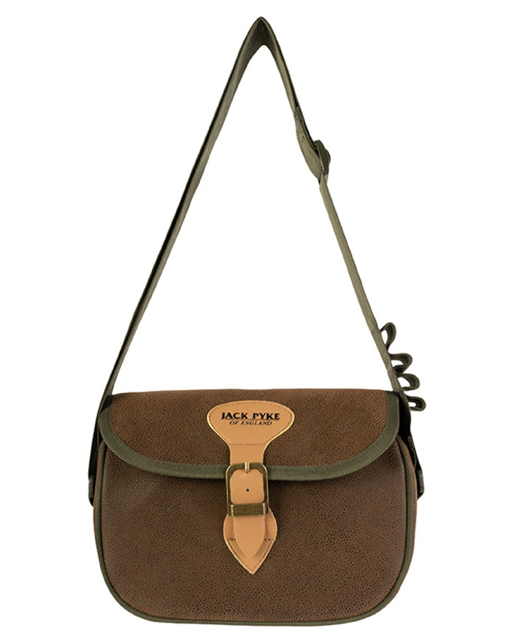 Brown coloured Jack Pyke Duotex Speed Loader Cartridge Bag on white background #colour_brown