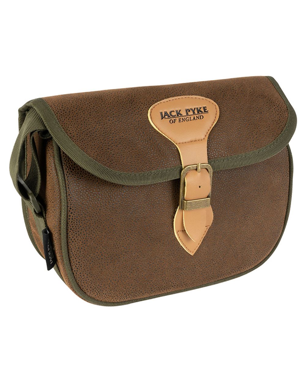 Brown coloured Jack Pyke Duotex Speed Loader Cartridge Bag on white background #colour_brown