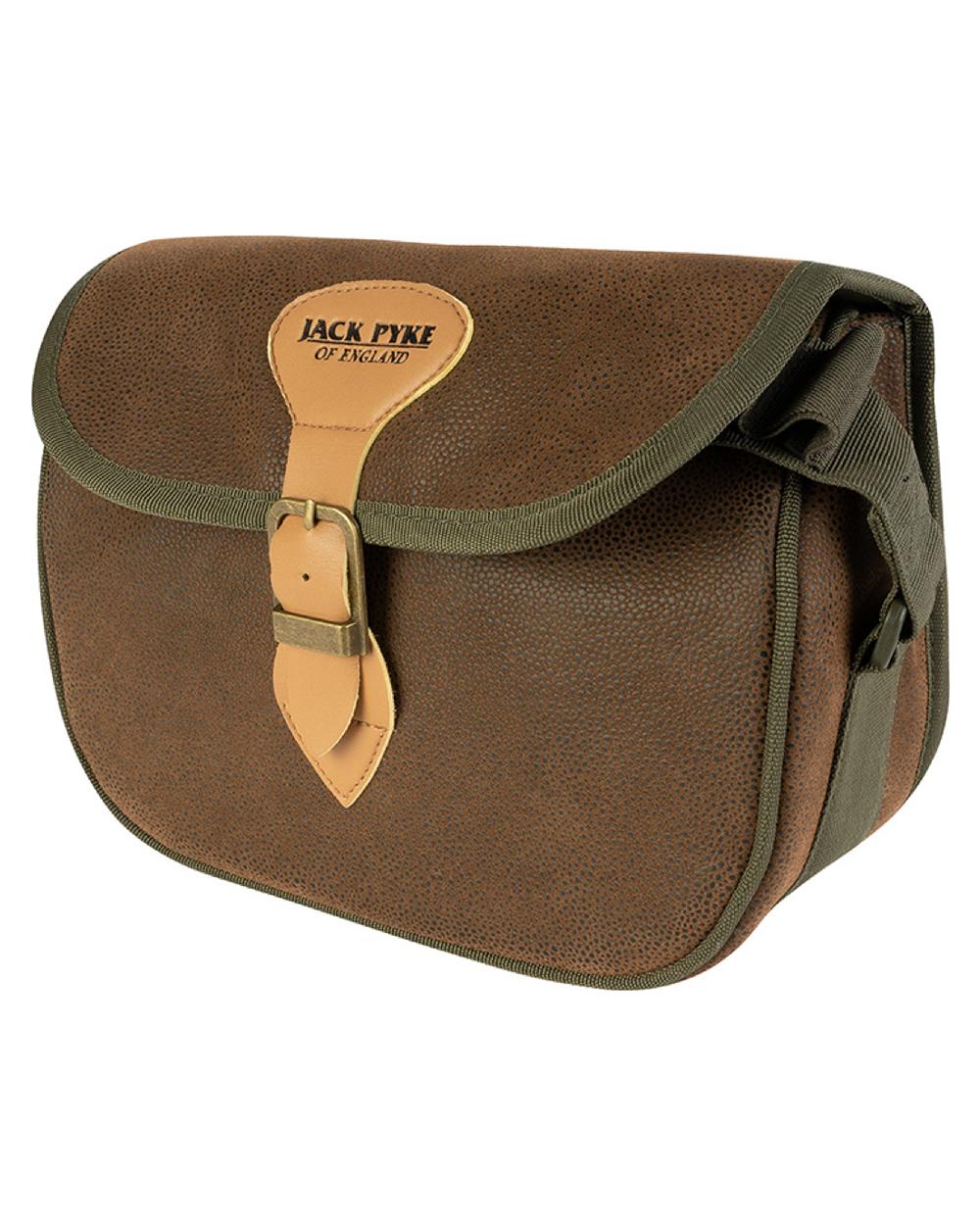 Brown coloured Jack Pyke Duotex Speed Loader Cartridge Bag on white background #colour_brown