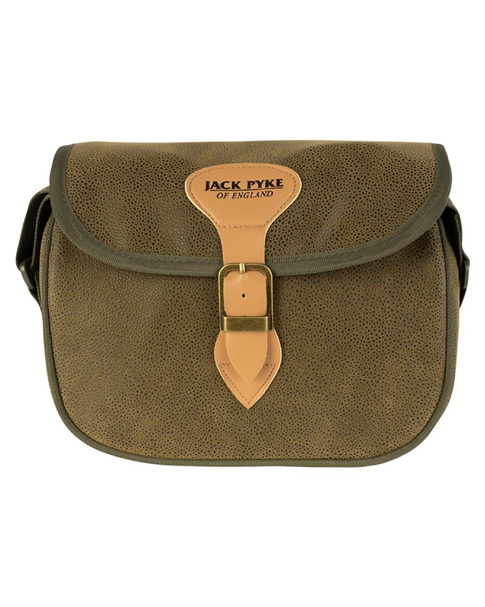 Green coloured Jack Pyke Duotex Speed Loader Cartridge Bag on white background #colour_green