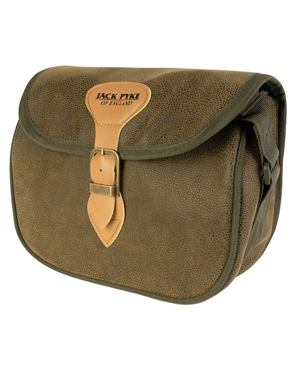 Green coloured Jack Pyke Duotex Speed Loader Cartridge Bag on white background #colour_green