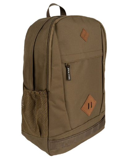 Olive Brown coloured Jack Pyke Falcon Rucksack on white background #colour_olive-brown