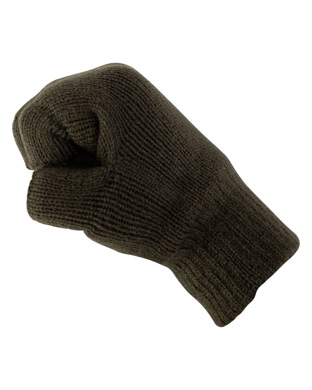 Green coloured Jack Pyke Fingerless Mitts on white background #colour_green