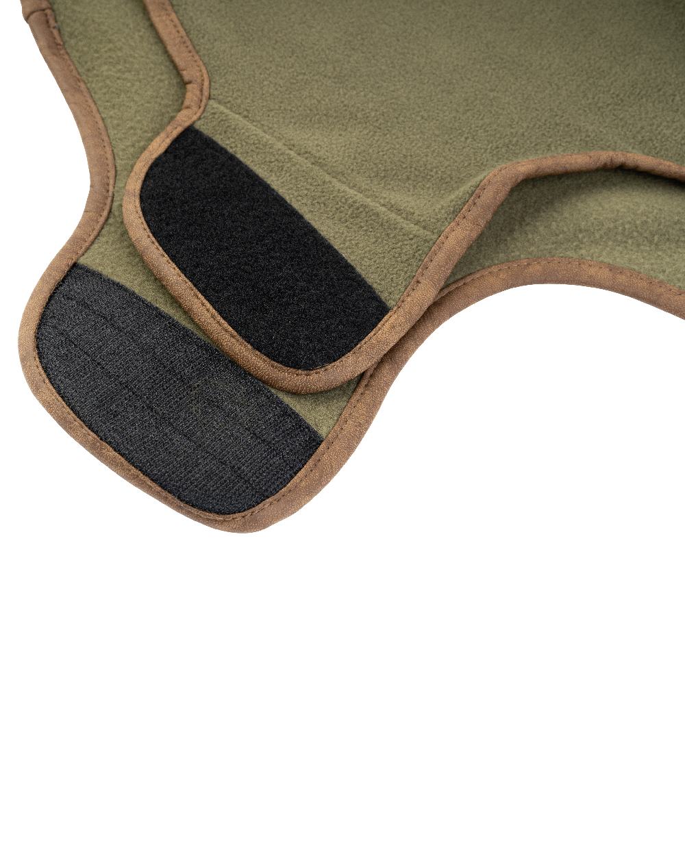 Light Olive coloured Fleece Dog Coat on white background #colour_light-olive
