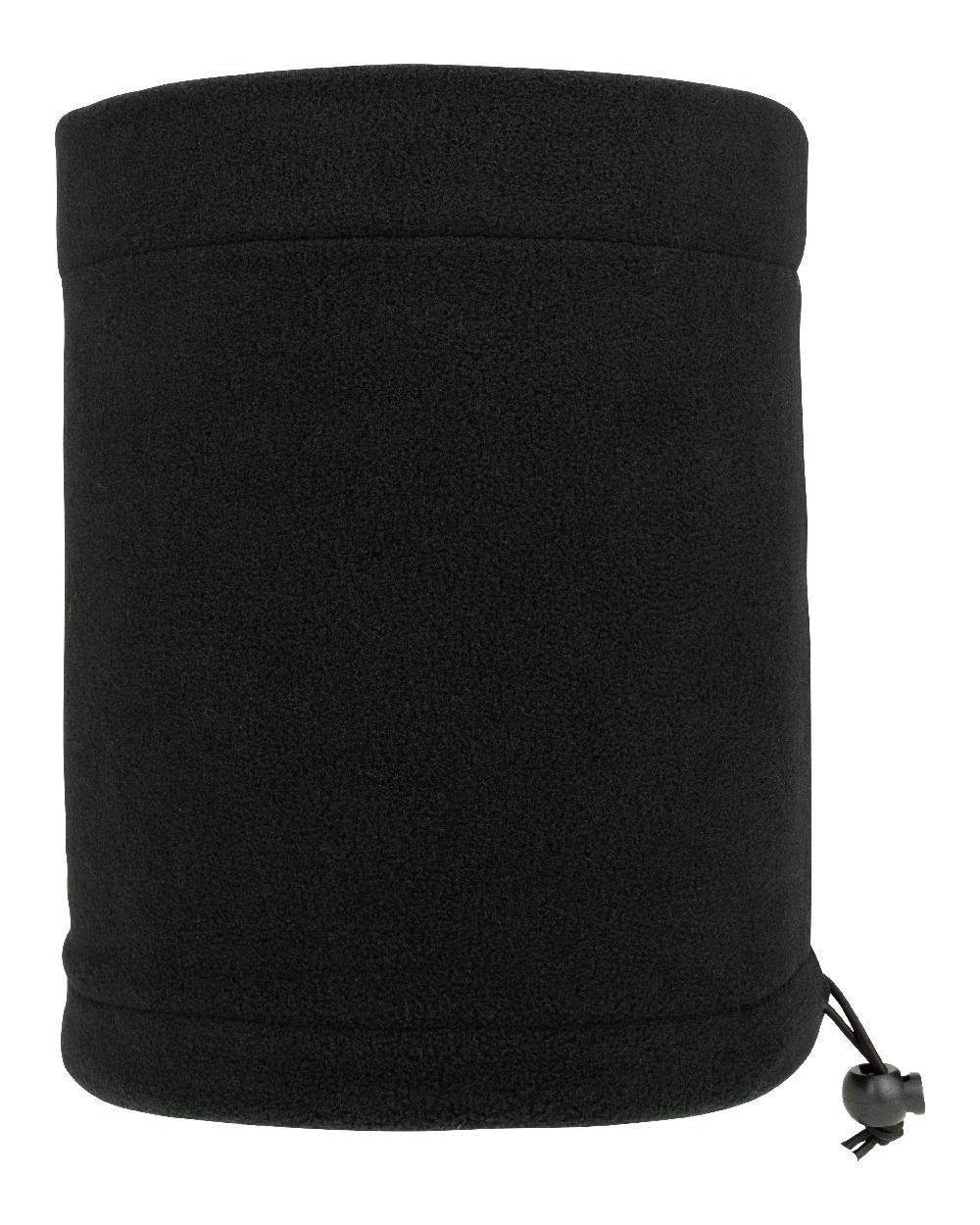 Black coloured Jack Pyke Fleece Neck Gaiter on white background #colour_black