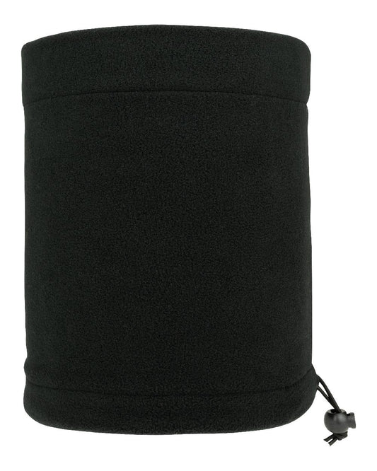 Black coloured Jack Pyke Fleece Neck Gaiter on white background #colour_black