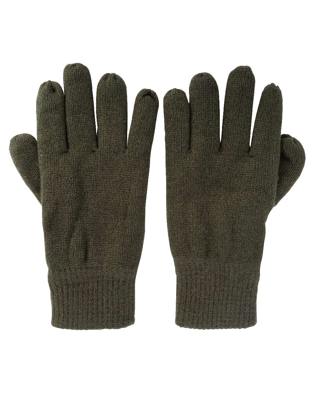 Green coloured Jack Pyke Gloves on white background #colour_green