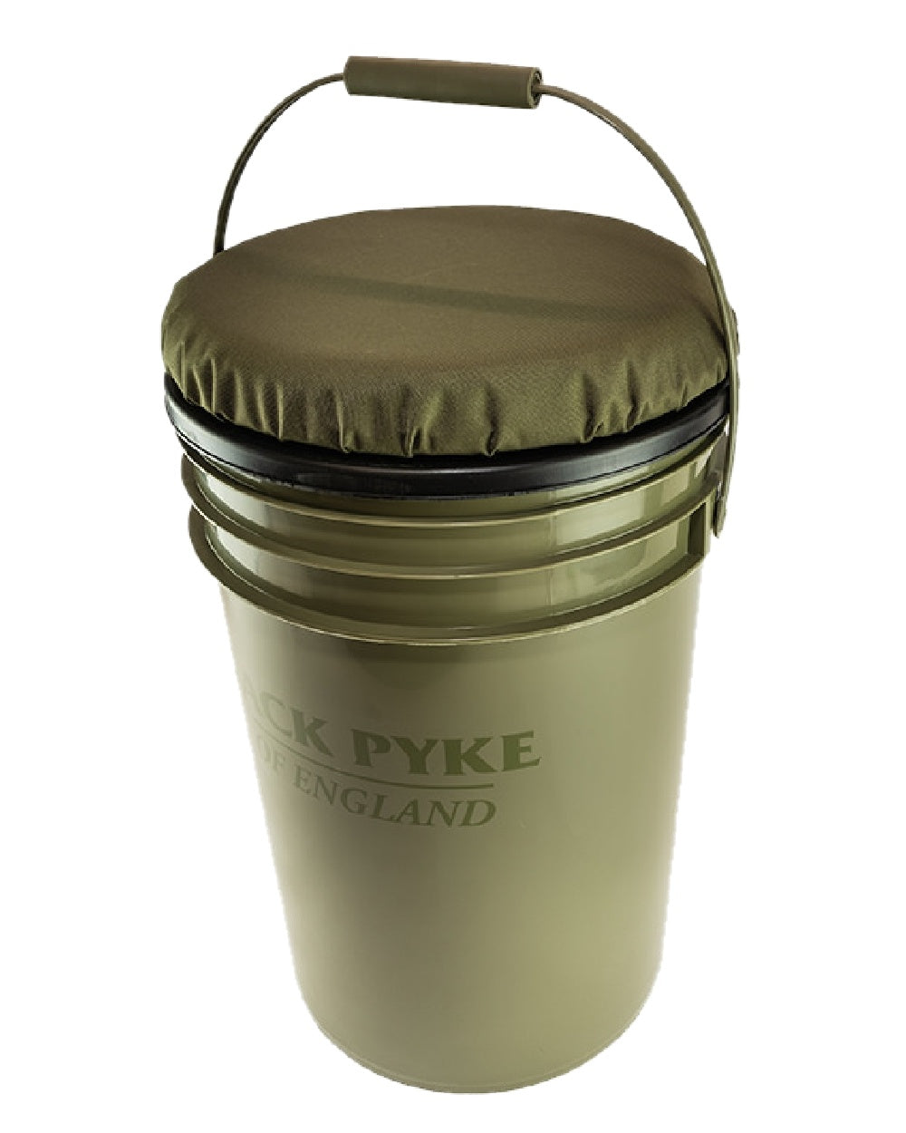 Green coloured Jack Pyke Hide Seat on white background #colour_green