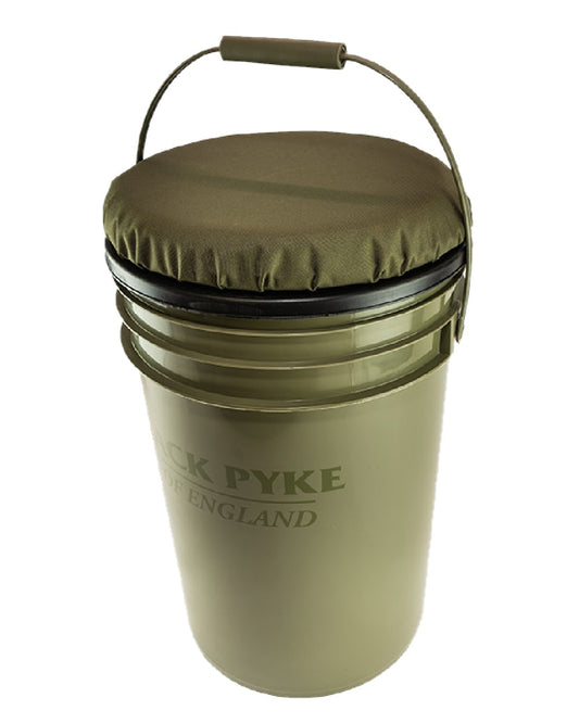 Green coloured Jack Pyke Hide Seat on white background #colour_green